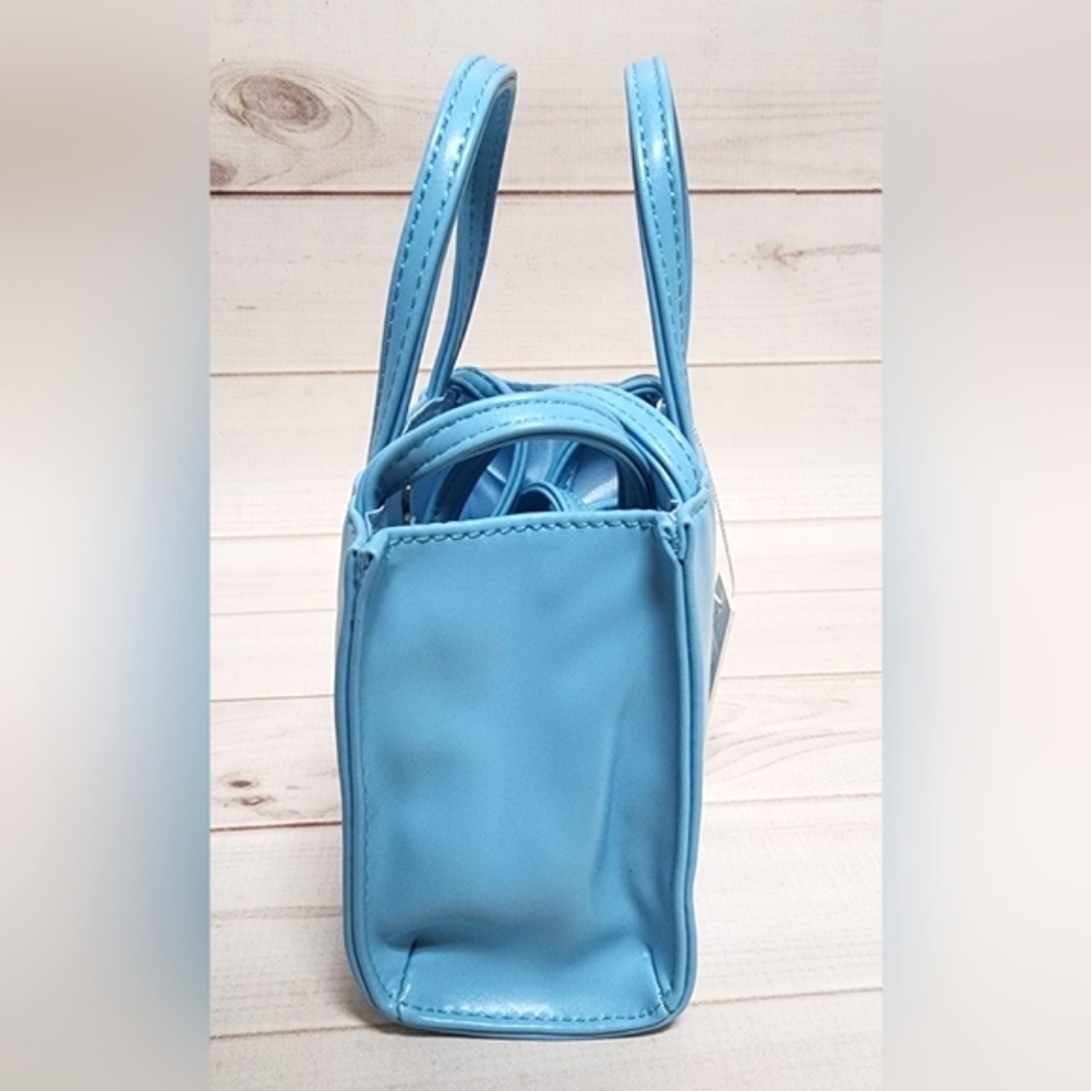 NWT Faux Luxury Vegan Leather Small Crossbody Shopping Bag - Picture 8 of 15